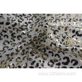 100% Polyester Leopard Pattern Mesh Fabric